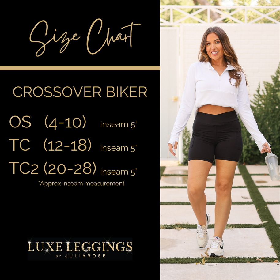 Ready to Ship  | The Caleigh - Charcoal Crossover Biker 5 Shorts