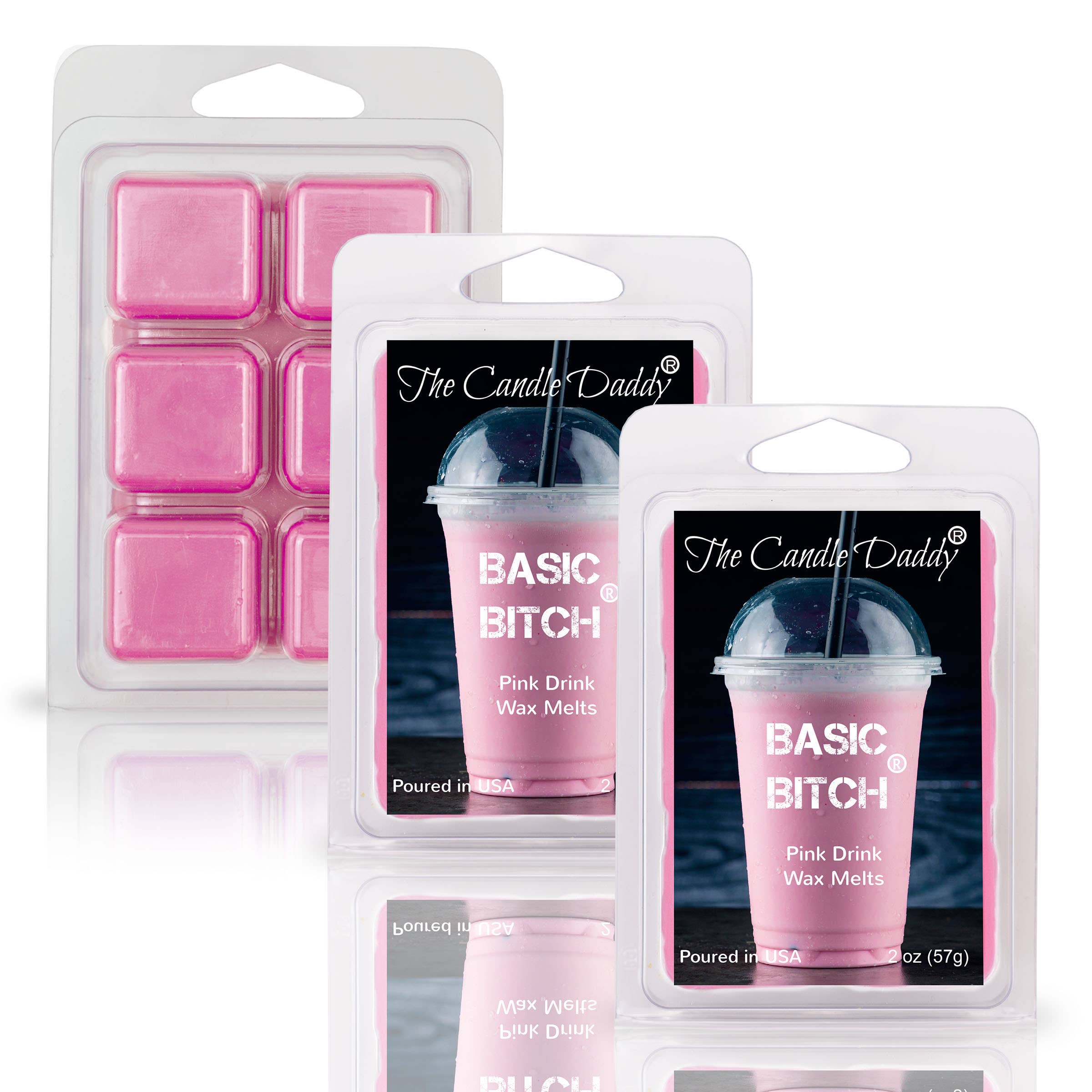 FUNNY FALL HALLOWEEN - BASIC BITCH - PINK DRINK WAX MELT