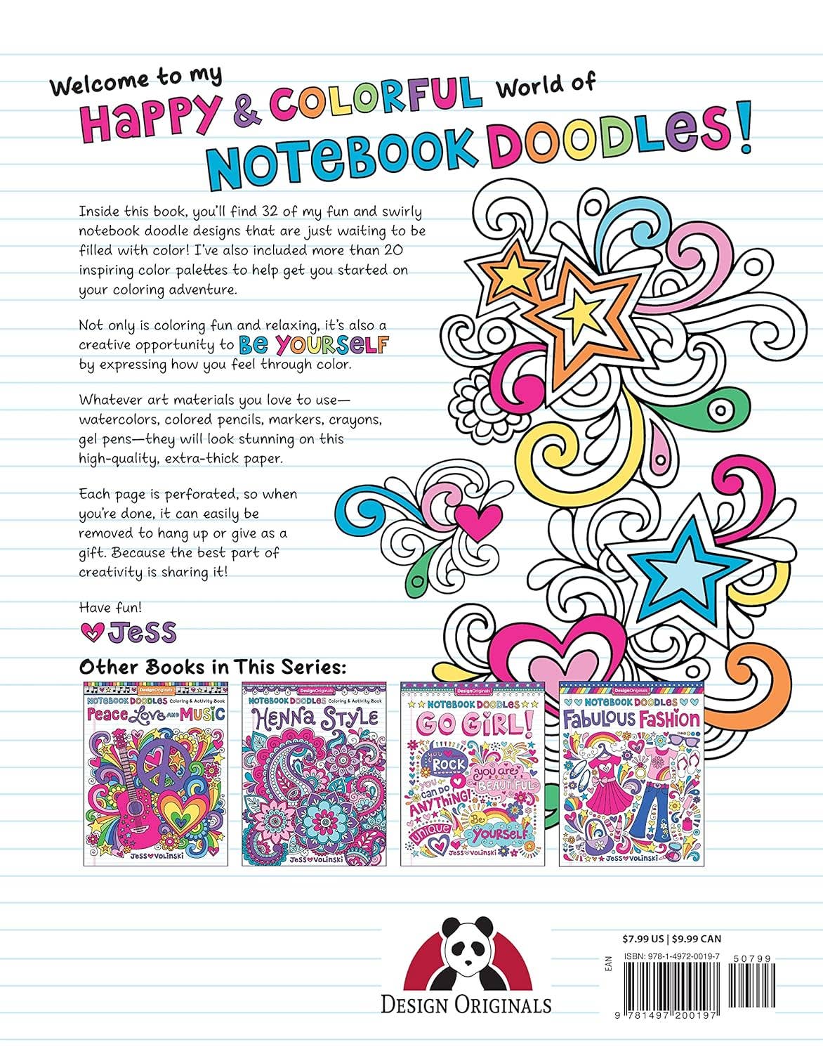 Notebook Doodles Color Swirl