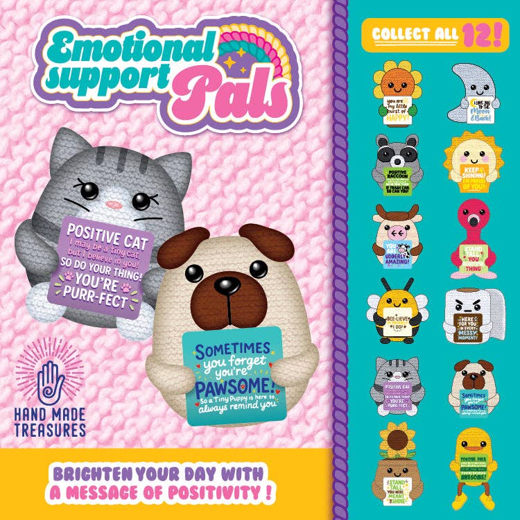 Emotional Support Crochet Plush Pals TOP SELLER - 12/Display