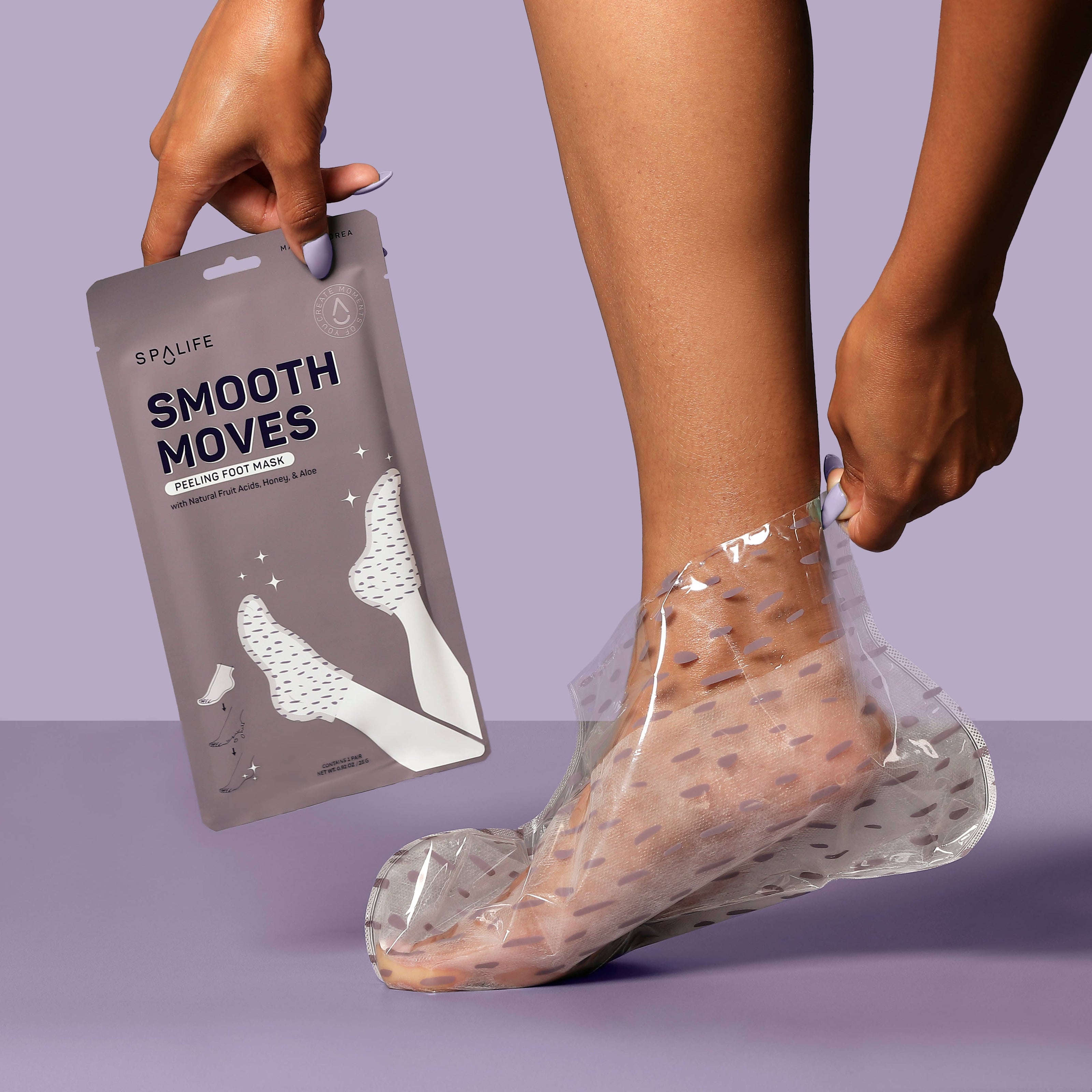 Korean Peeling Foot Mask with Natural Fruit Acids