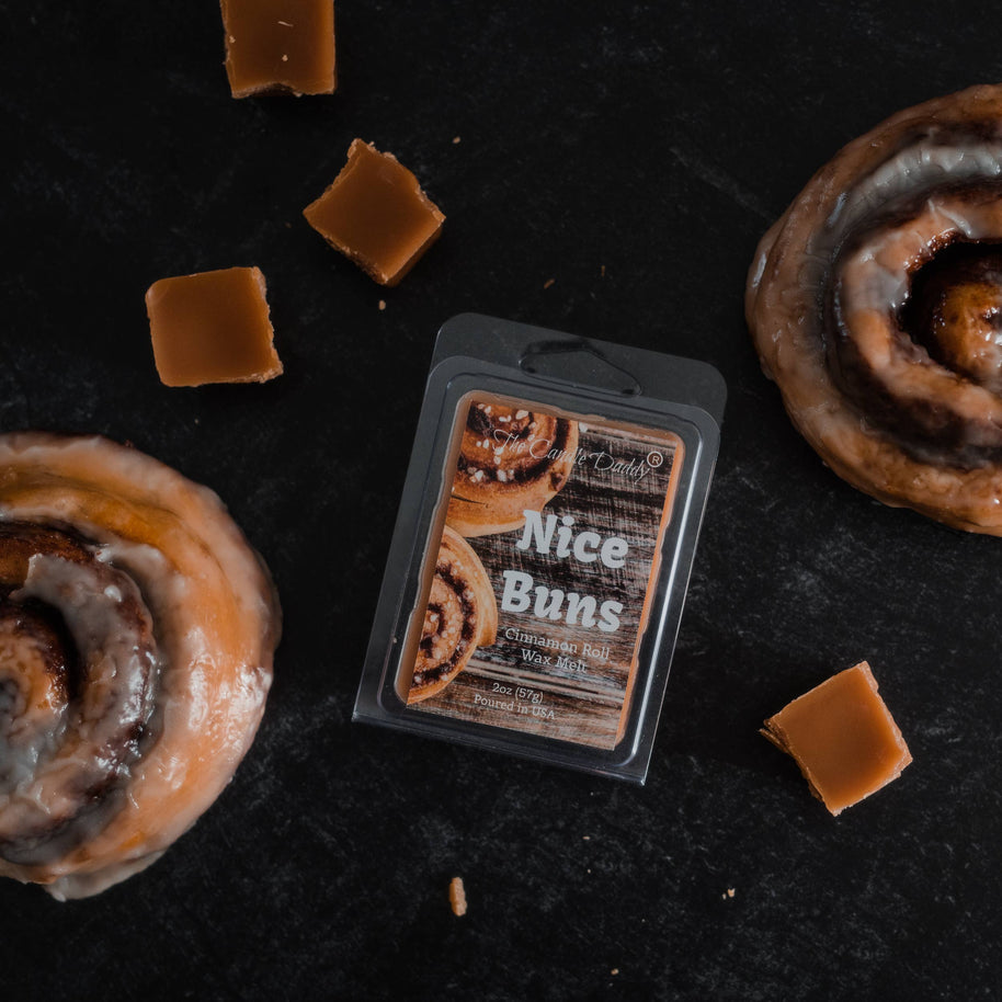 NICE BUNS - STICKY CINNAMON BUN SCENTED WAX MELT - 6 CUBES