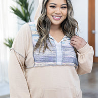 Digital Vibing Taupe Hoodie