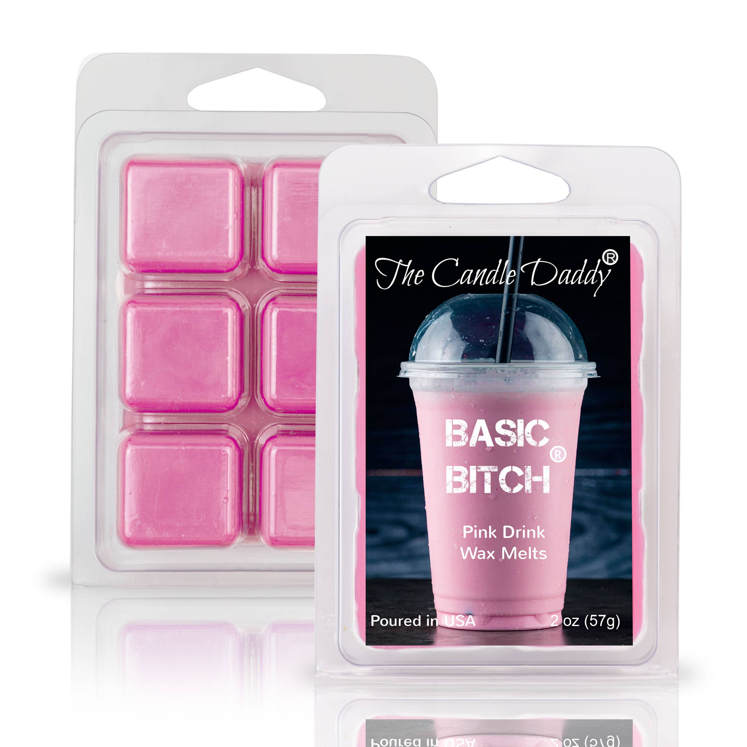 FUNNY FALL HALLOWEEN - BASIC BITCH - PINK DRINK WAX MELT