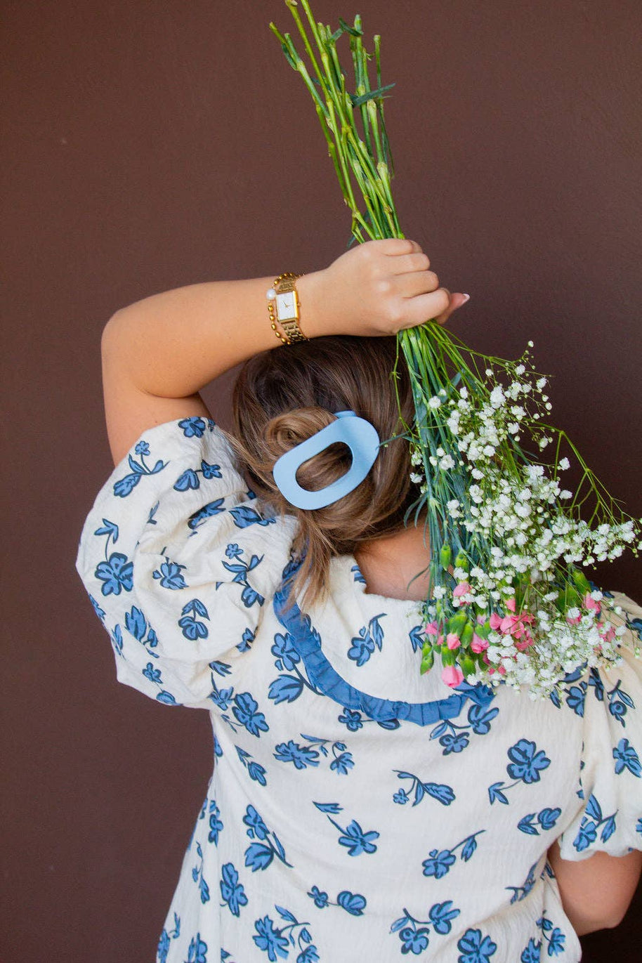 Circle Cutout Flat Claw Clip