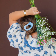 Circle Cutout Flat Claw Clip