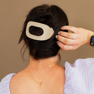 Circle Cutout Flat Claw Clip