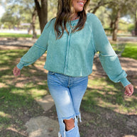 PREORDER: Best Selling Elliott Exposed Seam Sweatshirt in Five Colors