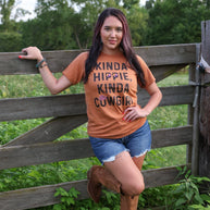 FestiviTees Women - Apparel - Shirts - T-Shirts Kinda Hippie Kinda Cowgirl Soft Graphic Tee