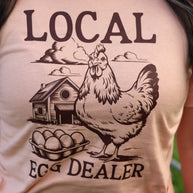 FestiviTees Women - Apparel - Shirts - T-Shirts Local Egg Dealer Farm Soft Graphic Tee