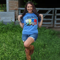 FestiviTees Women - Apparel - Shirts - T-Shirts Shoot Your Shot Cowboy Soft Graphic Tee