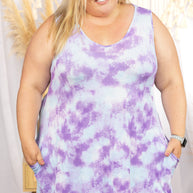 Stormy Summer Skies - Swing Dress