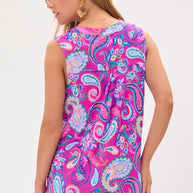 Dear Scarlett Lizzy Tank Top in Paisley Pink