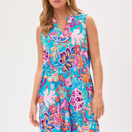 Dear Scarlett Lizzy Tank Dress in Blue