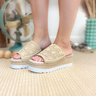Ophelia Wedges in Cream