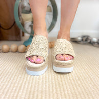 Ophelia Wedges in Cream