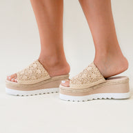 Ophelia Wedges in Cream