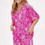 Dear Scarlett Cabana Set in Hot Pink