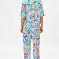 Dear Scarlett Cabana Set in Floral Royal